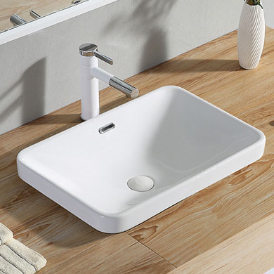 Semi Recessed Sinks - Gto Ceramic Undermount Sinks