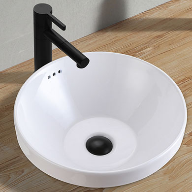 Semi Recessed Sinks - GTO Ceramic Undermount Sinks